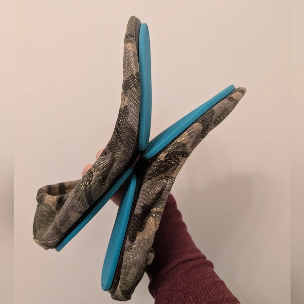 Tieks Camouflage Camo Canvas Ballet Flats Size 9 - Picture 8 of 10